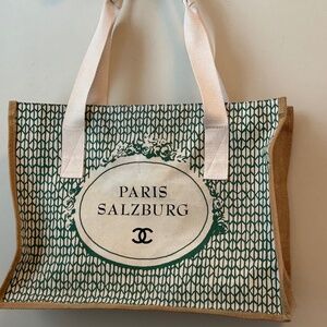 CHANEL Rare Paris Salzburg canvas tote